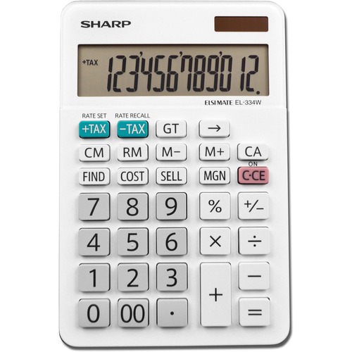 Calculators, Desktop, 12-Digit, Write Enable
