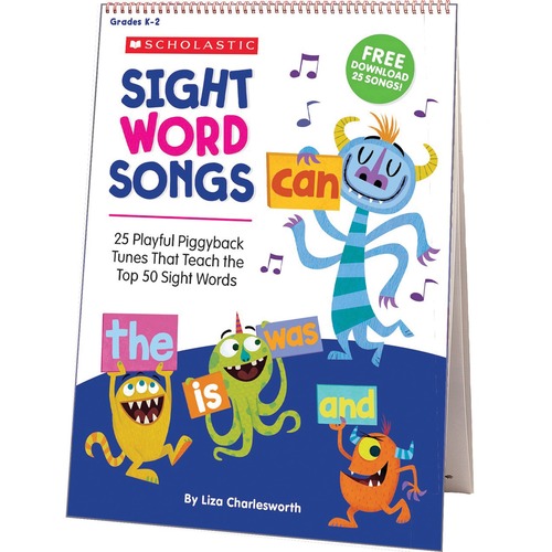 Flip Chart, Sight Word Songs, Tunes Download, 15" x 20-3/5", MI