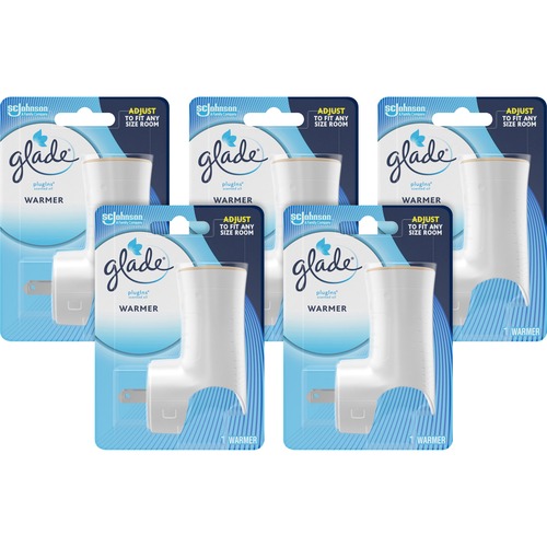Oil Warmer, Glade PlugIns, Refillable, White 5/CT