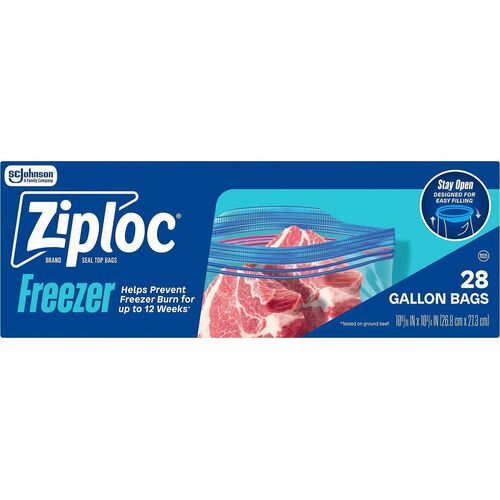 Bag, Freezer, Suso, Ziploc, Reuse, GL, 28/BX 9/CT