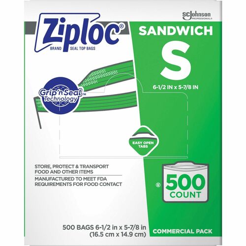 Bags, Sandwich, Ziploc 500/CT