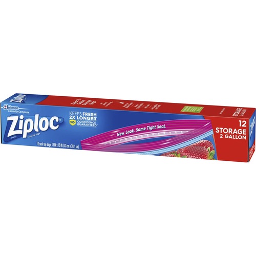 Bags, Storage, Smart Zip Plus, Ziploc, Clear 12/BX