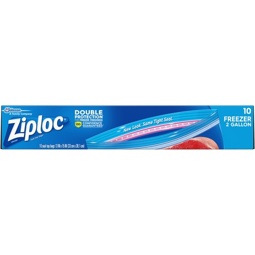 Bags, Freezer, Smart Zip Plus, Ziploc, Clear 10/BX