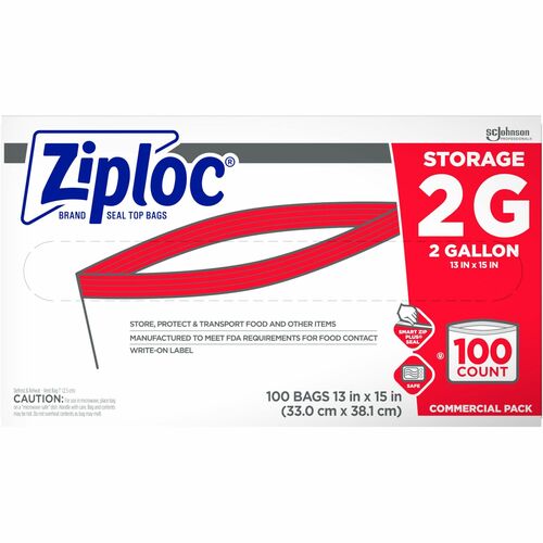 Bag, Ziploc, 2 Gallon 100/CT