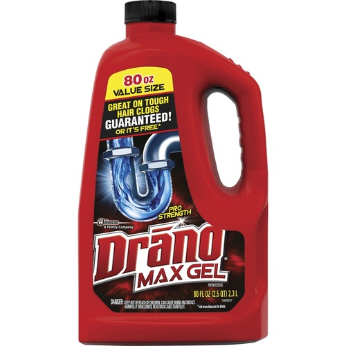 Clog Remover, Gel, Professional Strength, 80 Fl. Oz, Red 6/CT