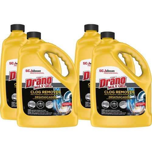 Clog Remover, Max Gel, 128 Fl. Oz 4/CT