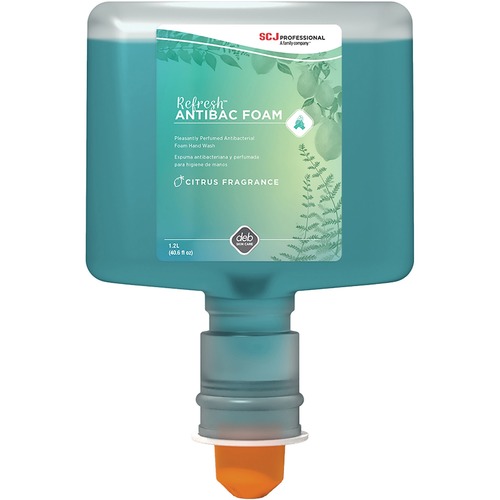 Hand Soap, Antibacterial, Foam, 1.2 Liter, Green 3/CT
