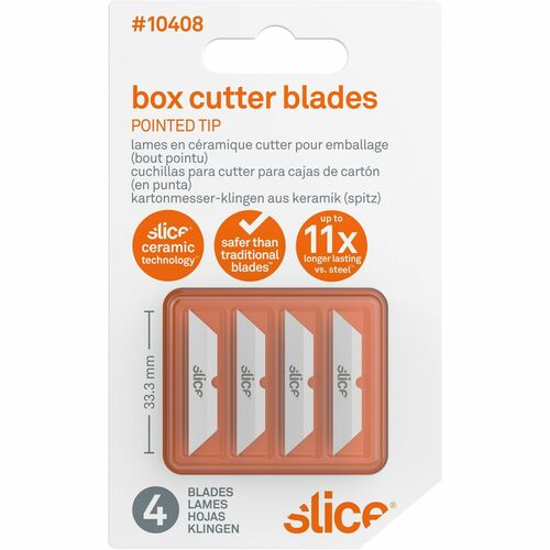 Ceramic Blades, Pointed Tip, Dual, 1/20"x1-3/10"x1/4", WE 4/PK