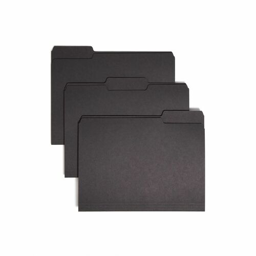 Folder, Interior, Letter, 1/3, Black 100/BX