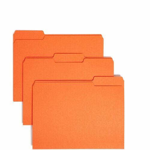 Folder, Interior, Letter, 1/3, Orange 100/BX