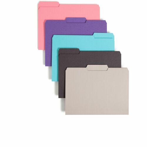 Folder, Interior, Letter, 1/3, Assorted 100/BX