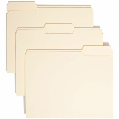 Folder, File, Letter, 1/3 Assorted, Manila 100/BX