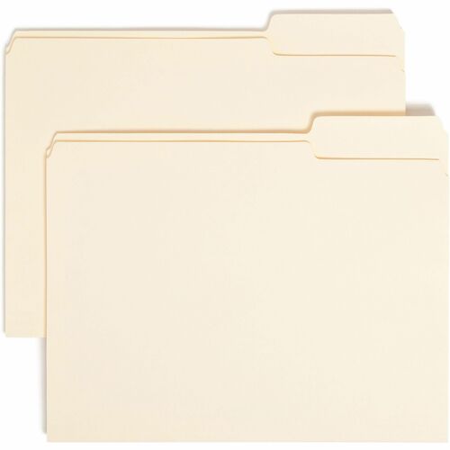 Folder, File, Letter, 1/3 Right, Manila 100/BX
