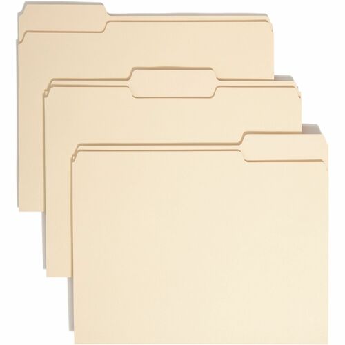 Folder, File, Letter, 1/3 Assorted, Manila 100/BX