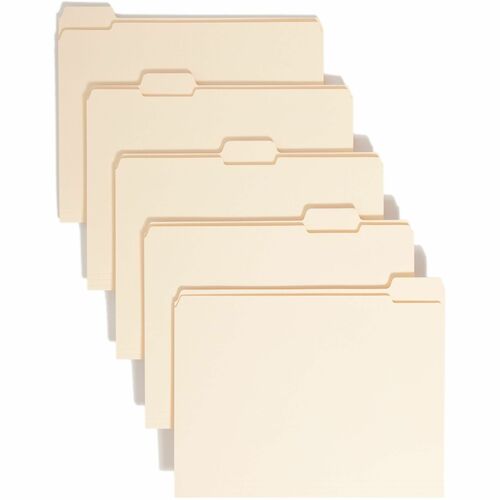 Folder, File, Letter, 1/5 Assorted, Manila 100/BX