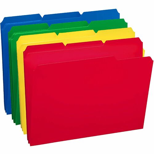 Folder, File, Heavyweight, Poly, Assorted 24/BX