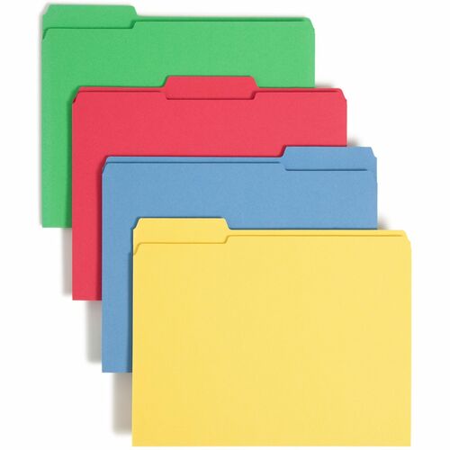 Folder, File, Letter, 1/3 Assorted, Assorted 12/PK