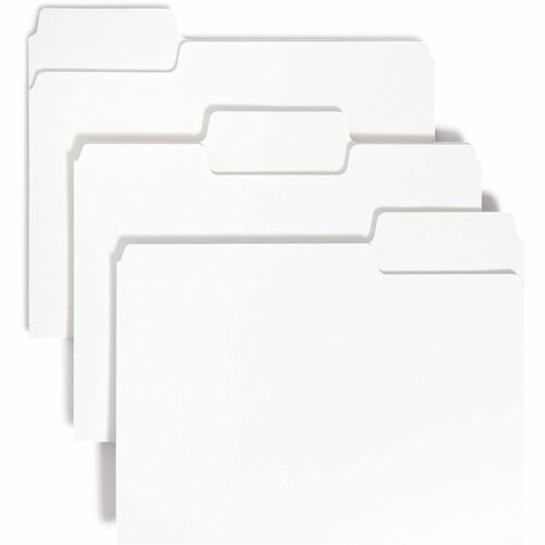 Folder, Letter, Standard, 1/3, 11 Point, White 100/BX