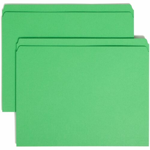 Folder, File, Letter, Straight, Green 100/BX