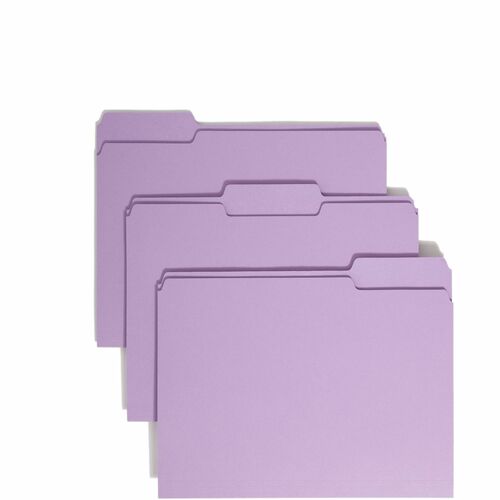Folder, File, Letter, 1/3, Lavender 100/BX