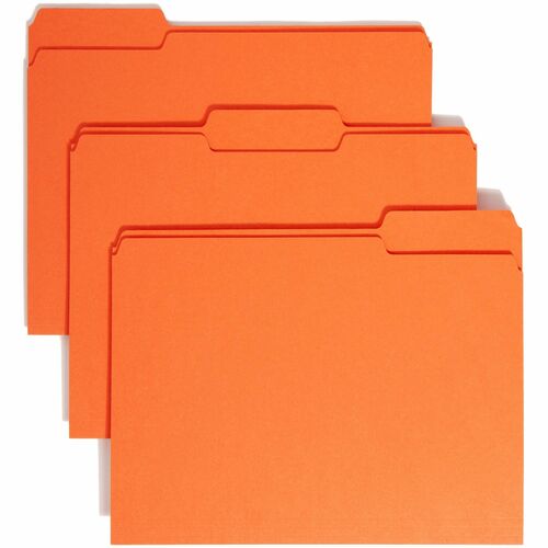 Folder, File, Letter, 1/3, Orange 100/BX
