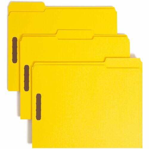 Folder, File, Fastener, Letter, Yellow 50/BX