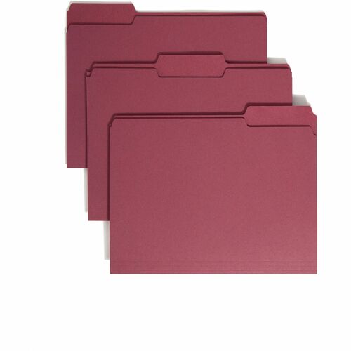Folder, File, Letter, 1/3, Maroon 100/BX