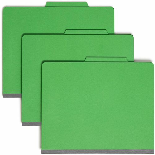 Folder, Classification, Letter, 1 Divider, Green 10/BX