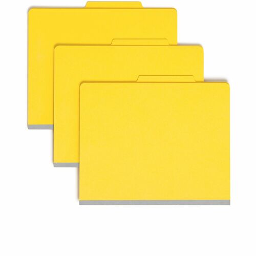 Folder, Classification, Letter, 1 Divider, Yellow 10/BX