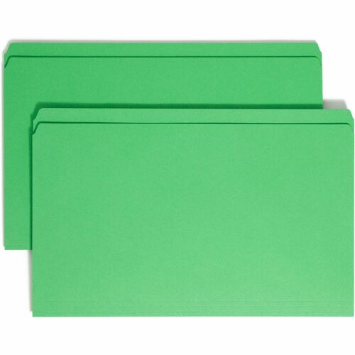 Folder, Straight Cut, Legal, Green 100/BX
