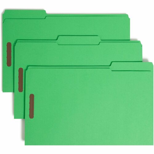 Folder, File, Fastener, Legal, Green 50/BX