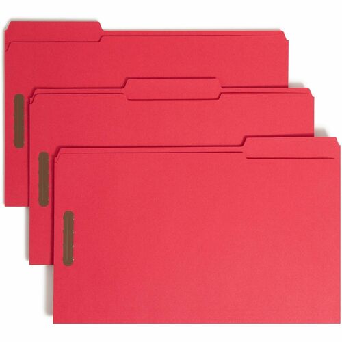 Folder, File, Fastener, Legal, Red 50/BX