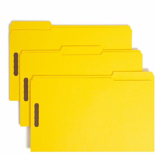 Folder, File, Fastener, Legal, Yellow 50/BX