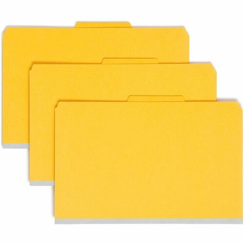 Folder, Classified, 1 Divider, 2" Expanding, Yellow 10/BX