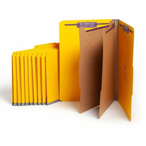 Folder, Classification, 2 Divider, 2" Expansion, Yellow 10/BX