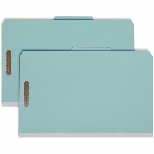 Classification Folder, 3 Divider, 3" Cap, Legal, Blue 10/BX