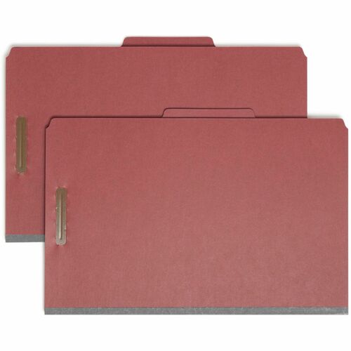 Folder, Classified, Legal, 3 Divider, Red 10/BX