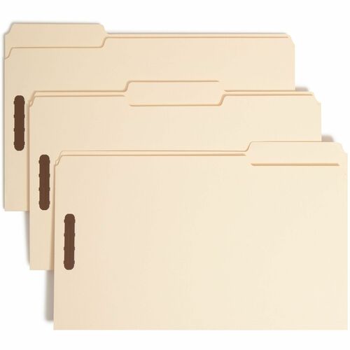 Fastener Folder, Legal, 1/3 Cut, 3/4" Exp, 18pt, MLA 50/BX