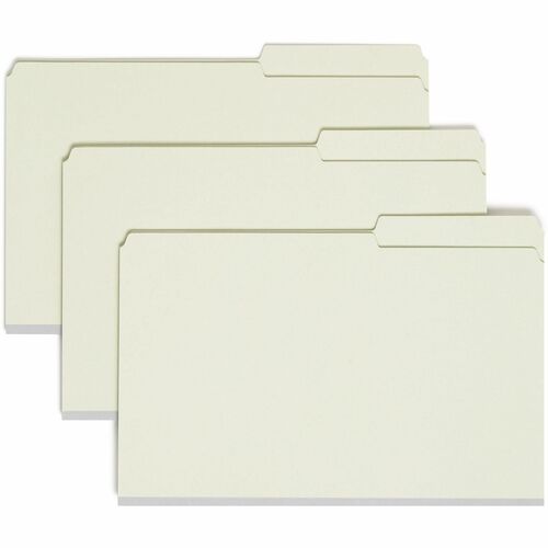 Folder, Pressboard, Fastener, Legal, Green 25/BX