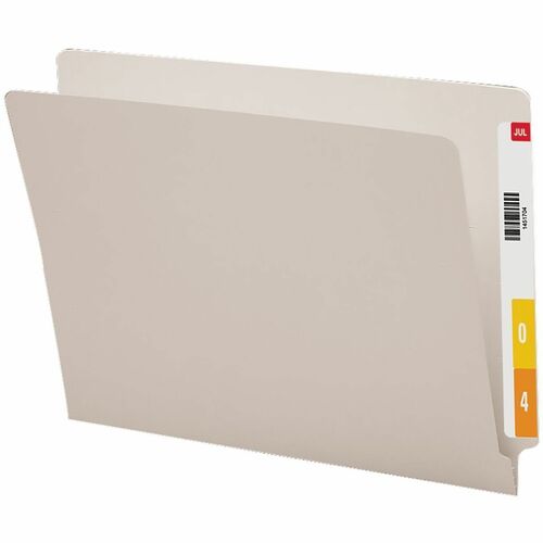 Folder, File, End Tab, Straight, Gray 100/BX