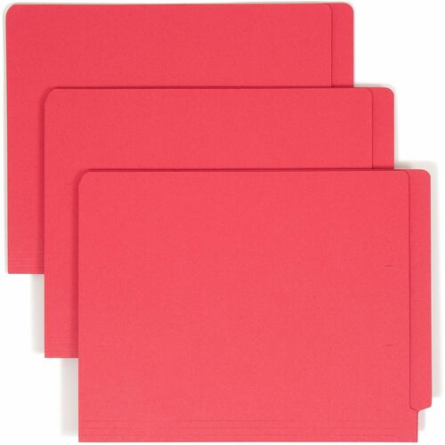 Folder, File, End Tab, Straight, Red 100/BX
