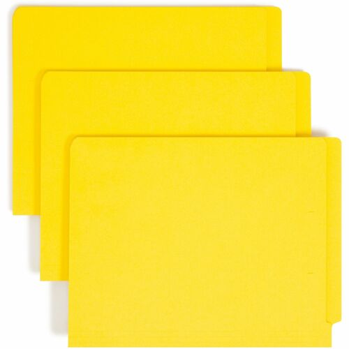 Folder, File, End Tab, Straight, Yellow 100/BX