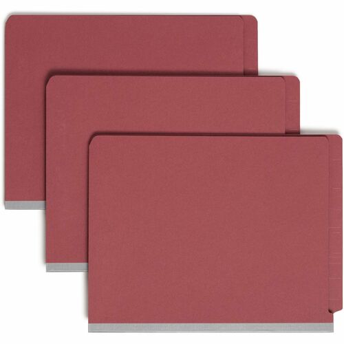 Folder, Classified, Letter, 2 Divider, Red 10/BX