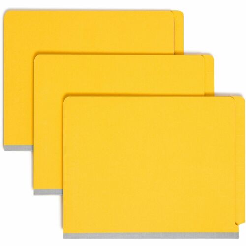 Folder, Classified, Letter, 2 Dividers, Yellow 10/BX