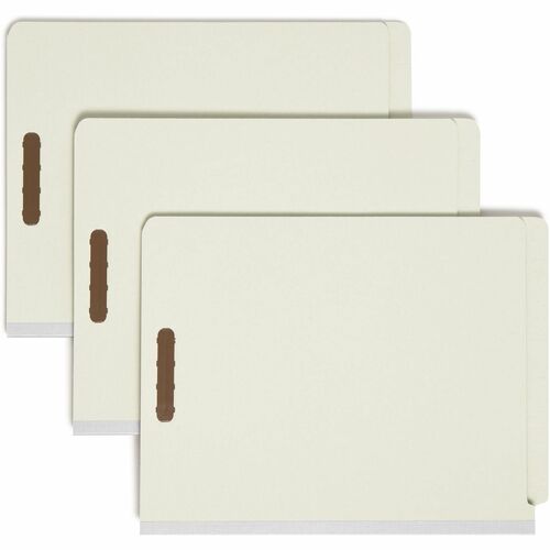 Folder, Classification, Letter, 2 Divider, Gray Green 10/BX