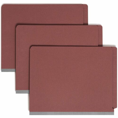 Folder, Classified, Letter, 1 Divider, Red 10/BX