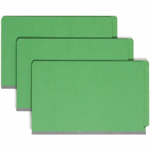 Folder, Classified, Legal, 2 Divider, Green 10/BX