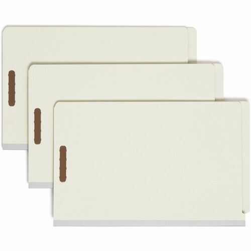 Folder, Classification, Legal, 2 Divider, Gray Green 10/BX