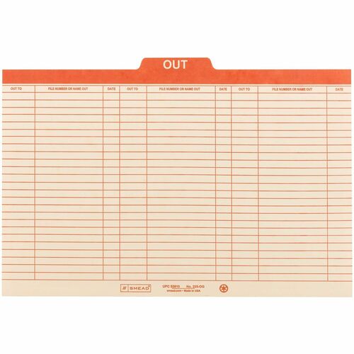 Guide, Out, Top Tab, Legal, MLA 100/BX