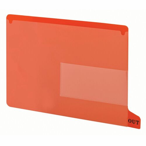 Guide, Out, End Tab, Poly, Red 25/BX